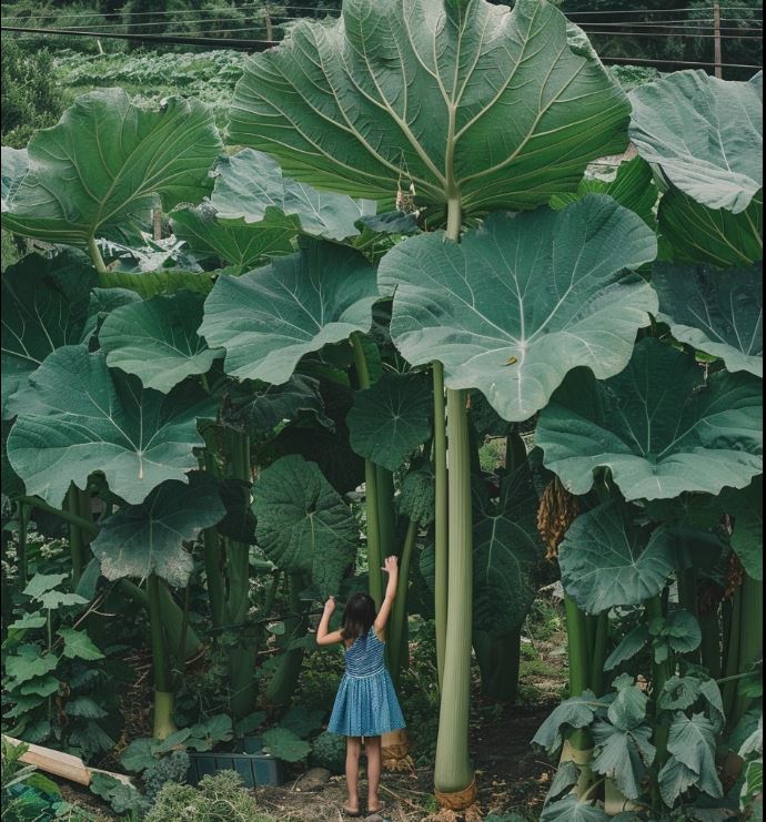 The Lost Girl in the Giant Elephant Ear Forest