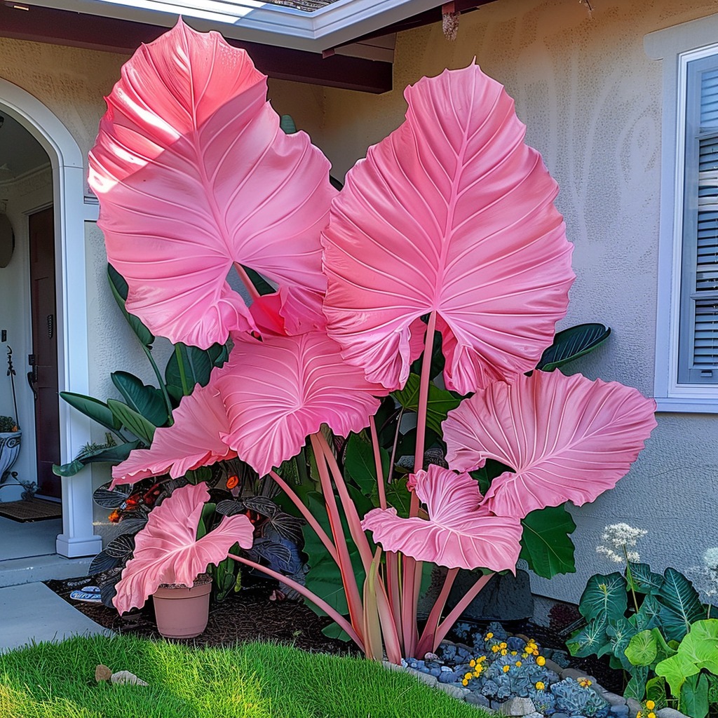 Amazing-Giant-pink-caladiums