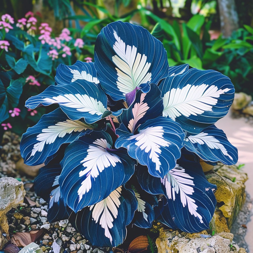 Blue Calathea Plant