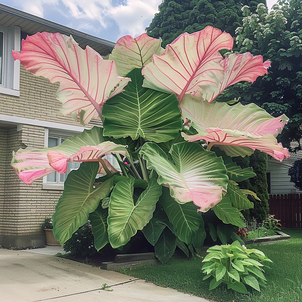 Elephant Ear (Colocasia 'Pink China')