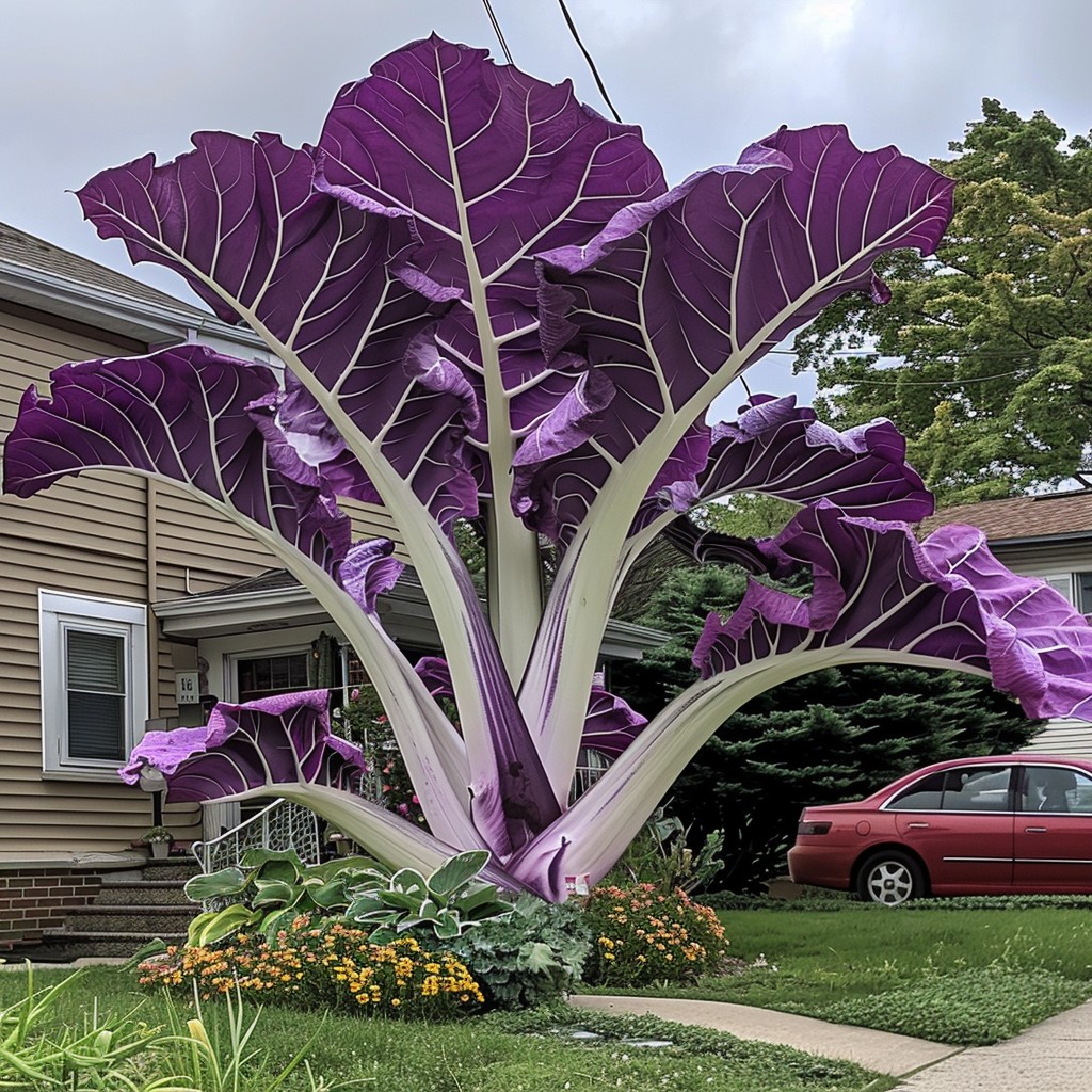 Giant Elephant Ear (Colocasia esculenta 'Purple Lady')