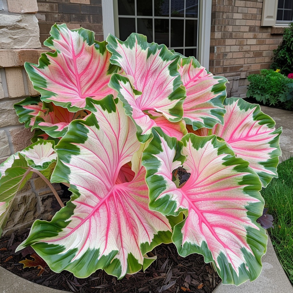 Pink Elephant Ear Plants