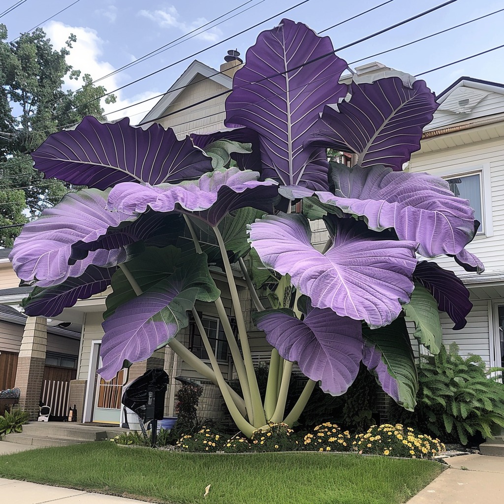 Purple Elephant Ear (Colocasia 'Mojito')