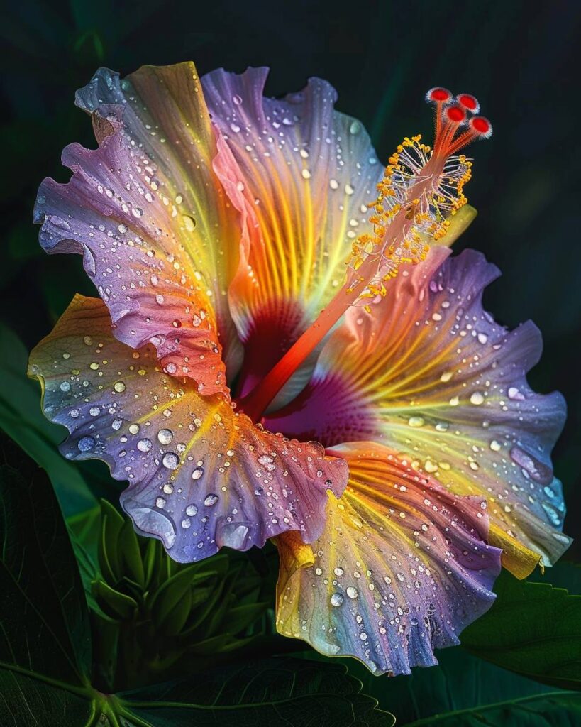 Rainbow Hibiscus (Hibiscus rosa-sinensis)