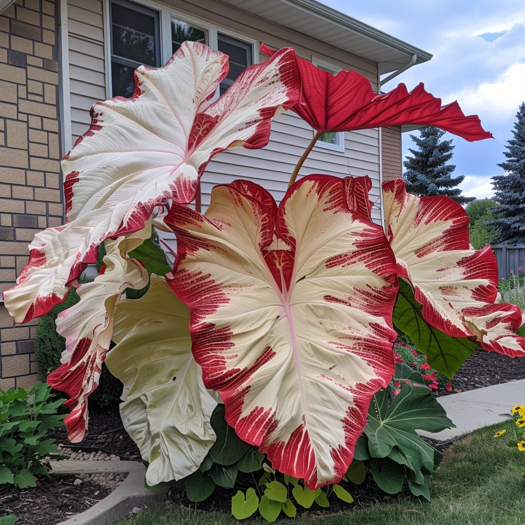 Red-Caladium