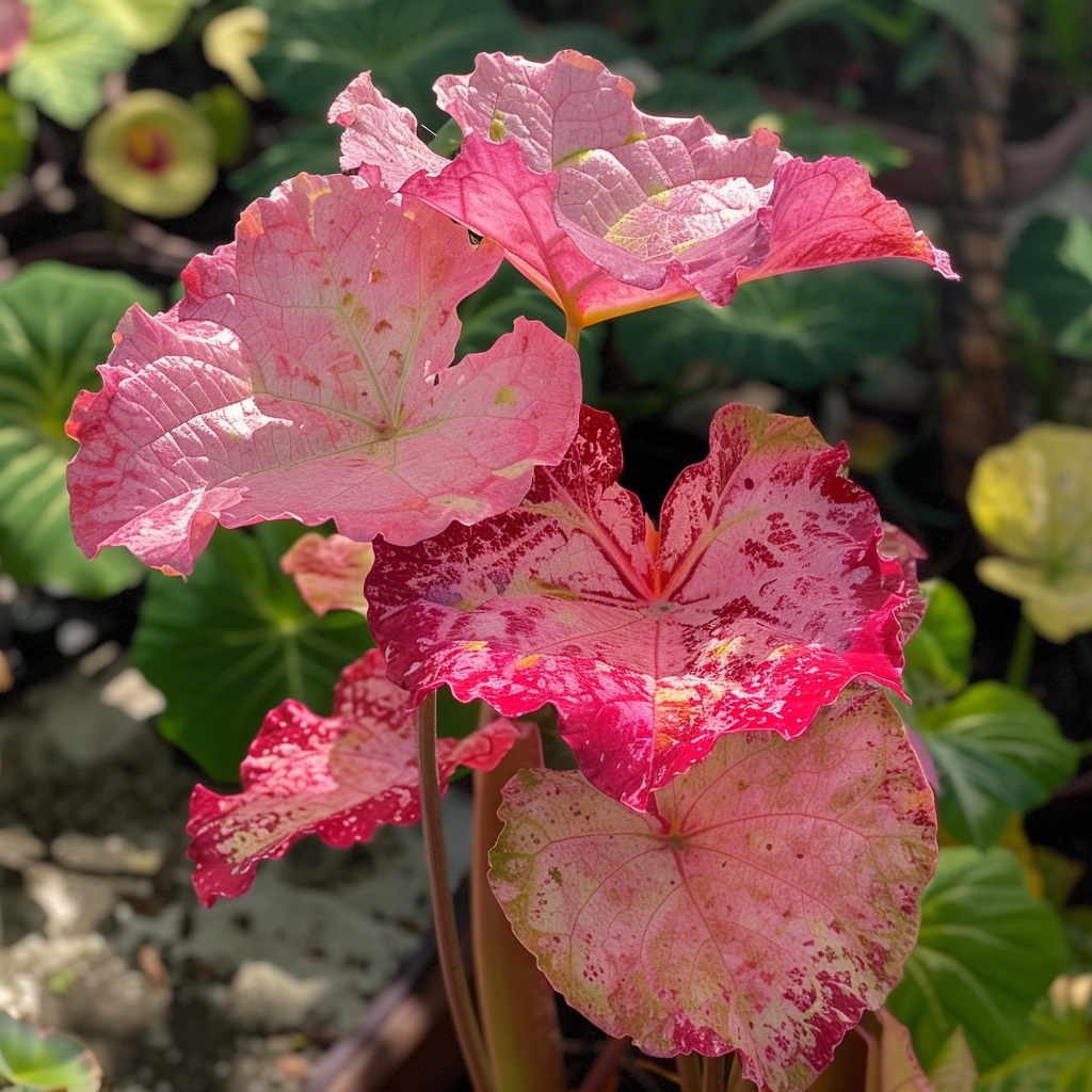 Pink Caladiums