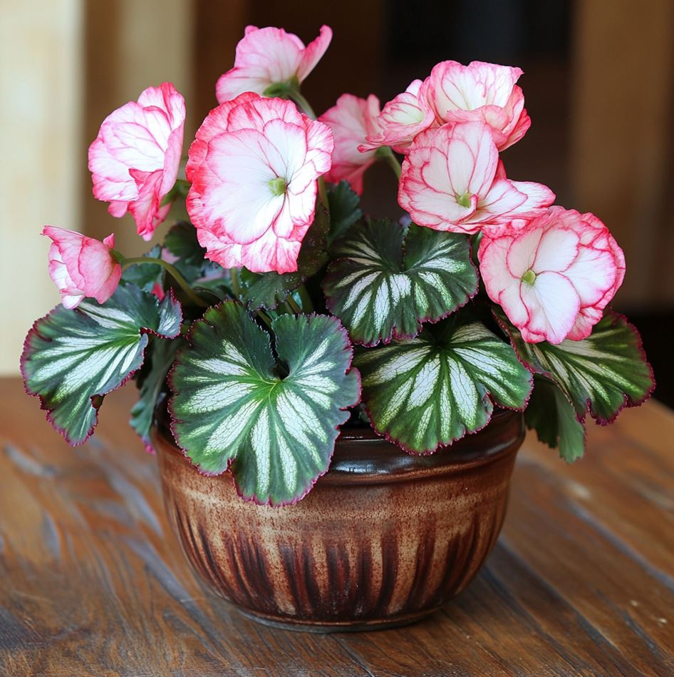 Begonia Rex 'Blushing Aurora'