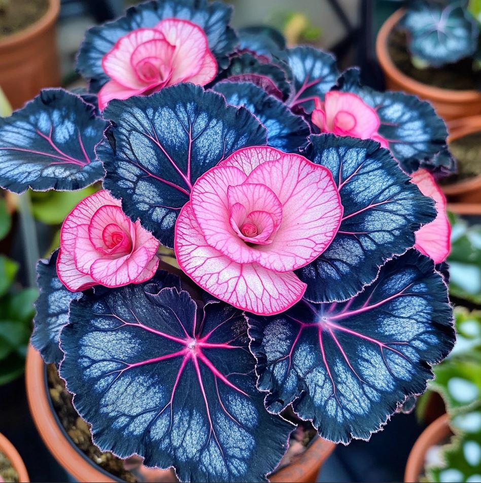 Begonia Rex 'Midnight Bloom'