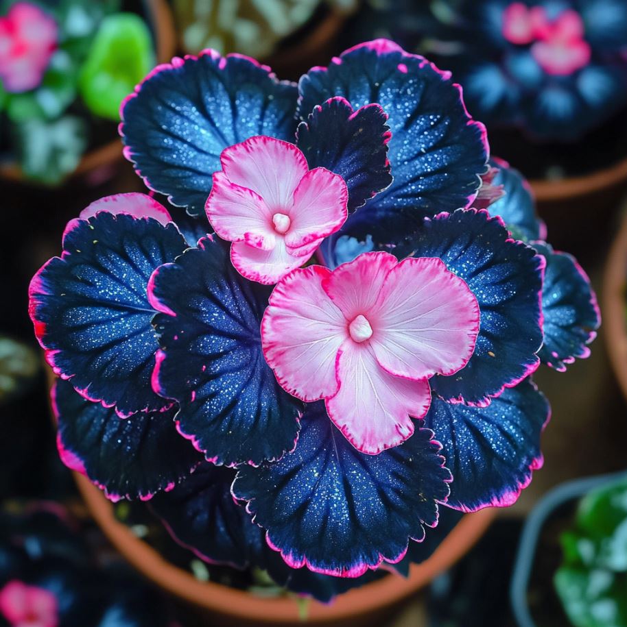 Begonia Rex 'Midnight Rose'