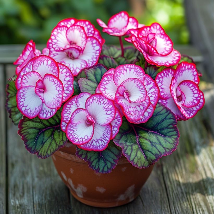 Begonia Rex 'Peppermint Twist'