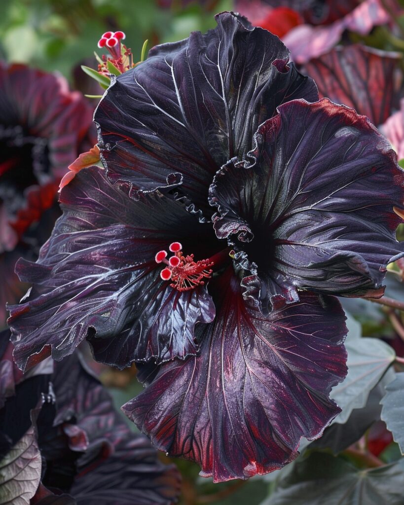 Black Velvet Hibiscus (Hibiscus rosa-sinensis 'Black Velvet')