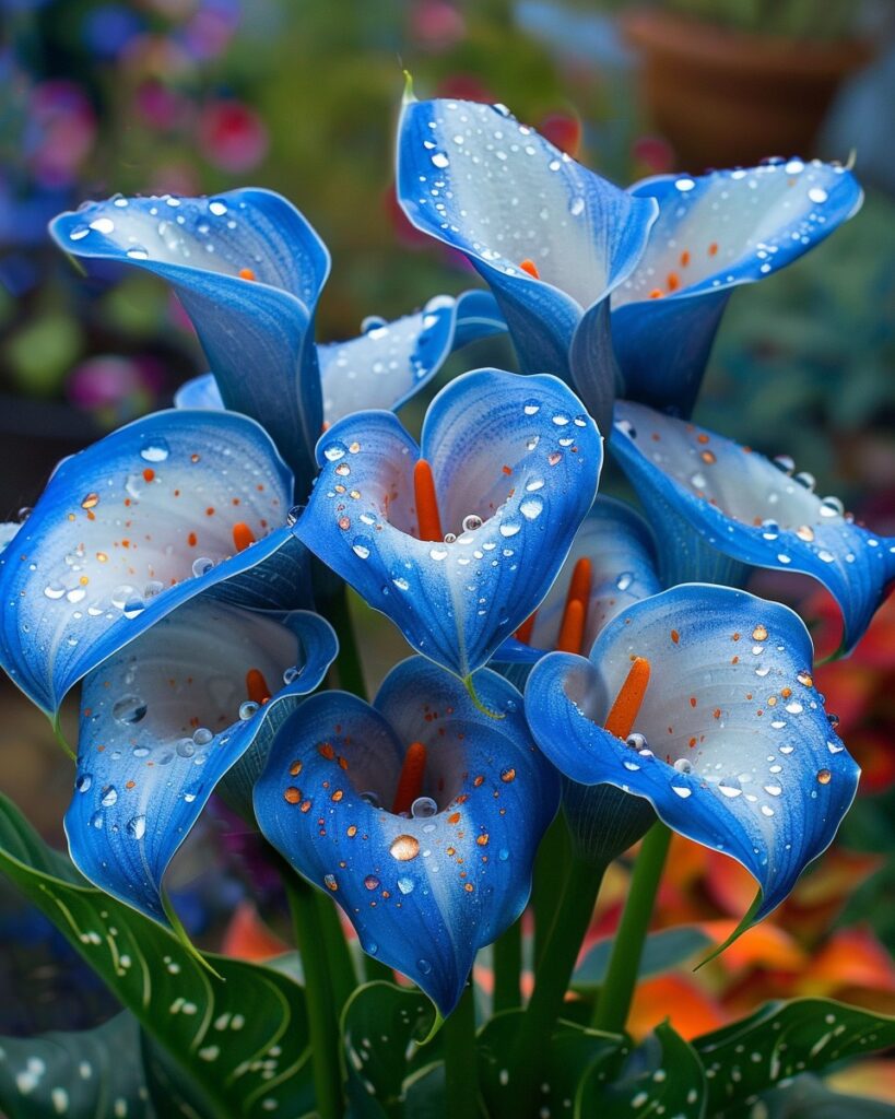 Blue Calla Lily (Zantedeschia spp.)