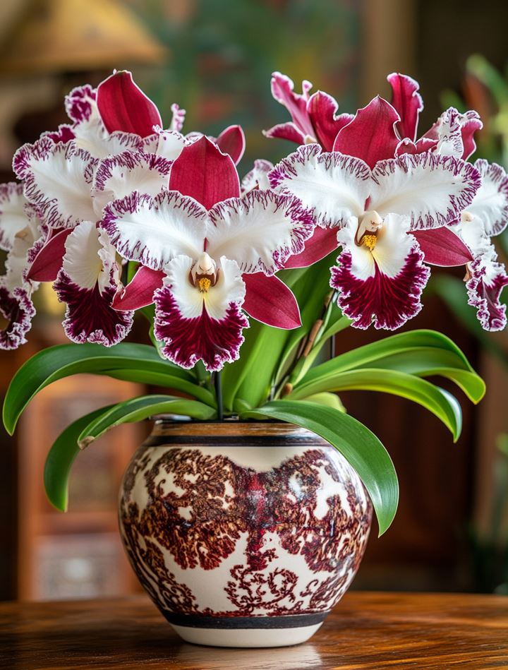 Cattleya Orchid 'Crimson Majesty'