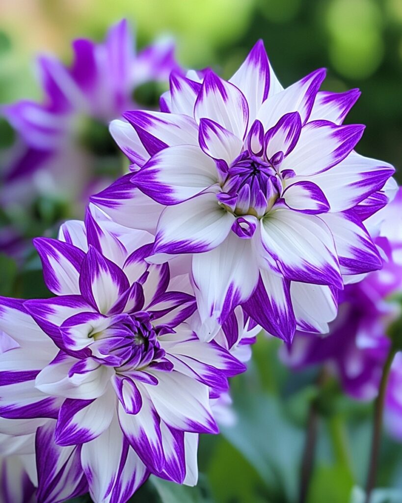 Purple & White Dahlia