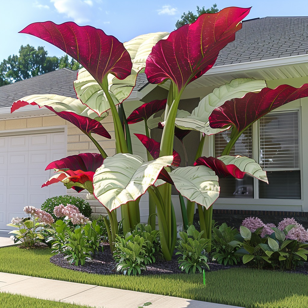 Elephant Ear 'Ruby Splash'