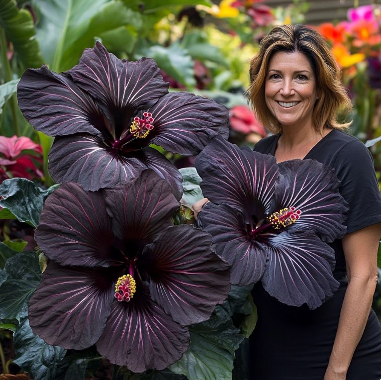 Hibiscus 'Midnight Majesty'