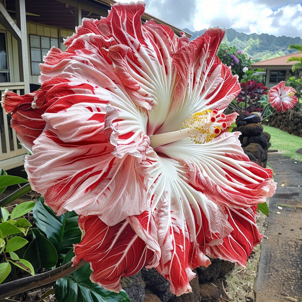 Hibiscus 'Red Tiger'