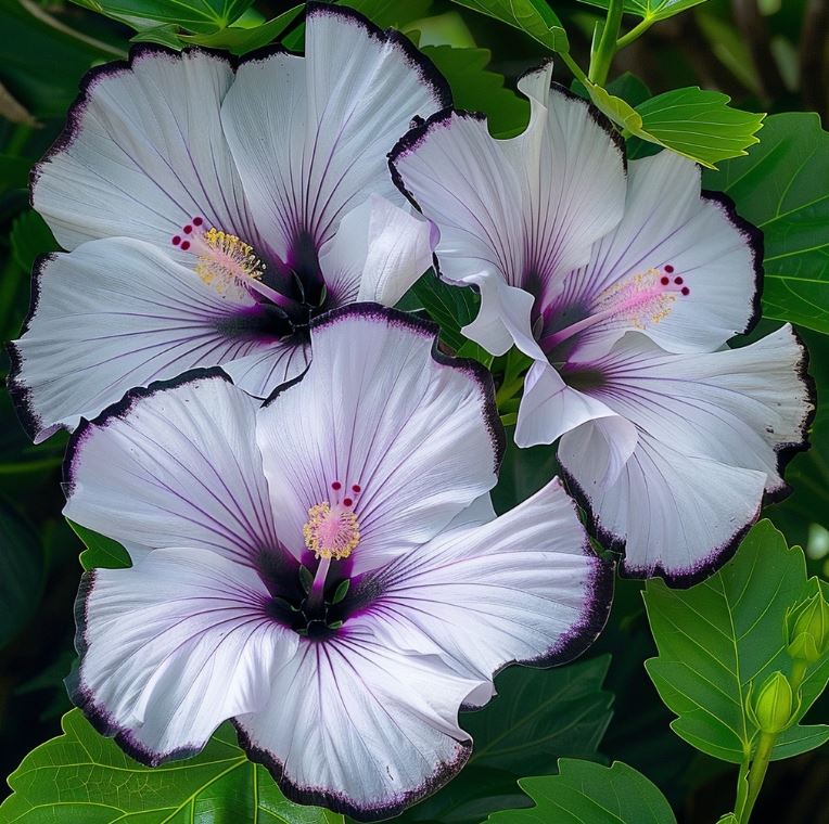 Hibiscus 'Silver Edge'