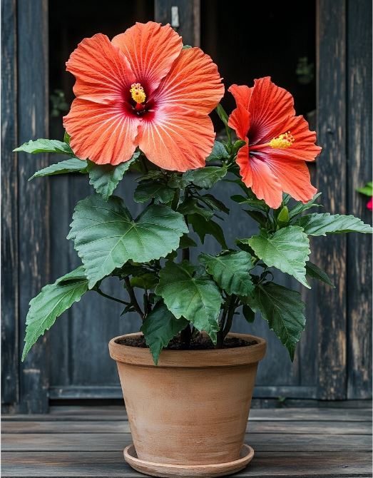 Hibiscus 'Sunset Flame'