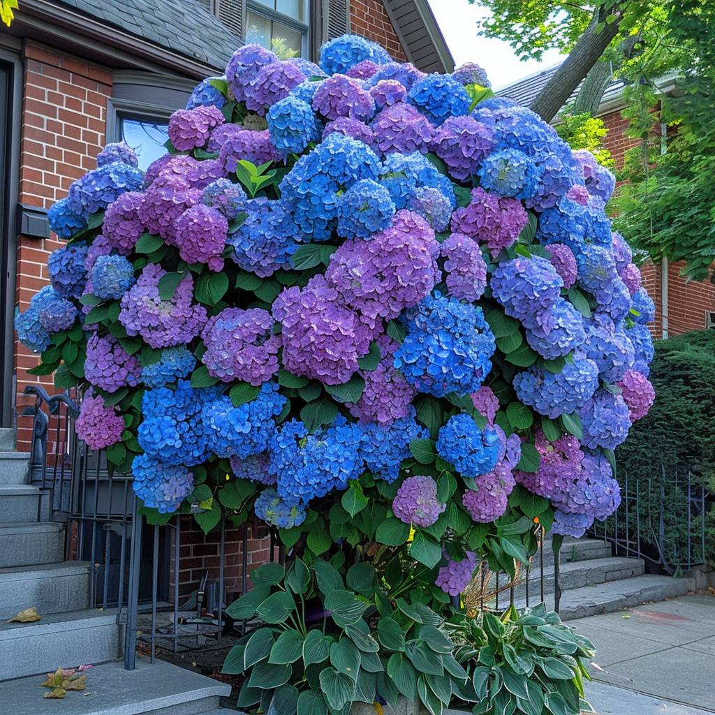 Hydrangea macrophylla 'Blueberry Bliss'