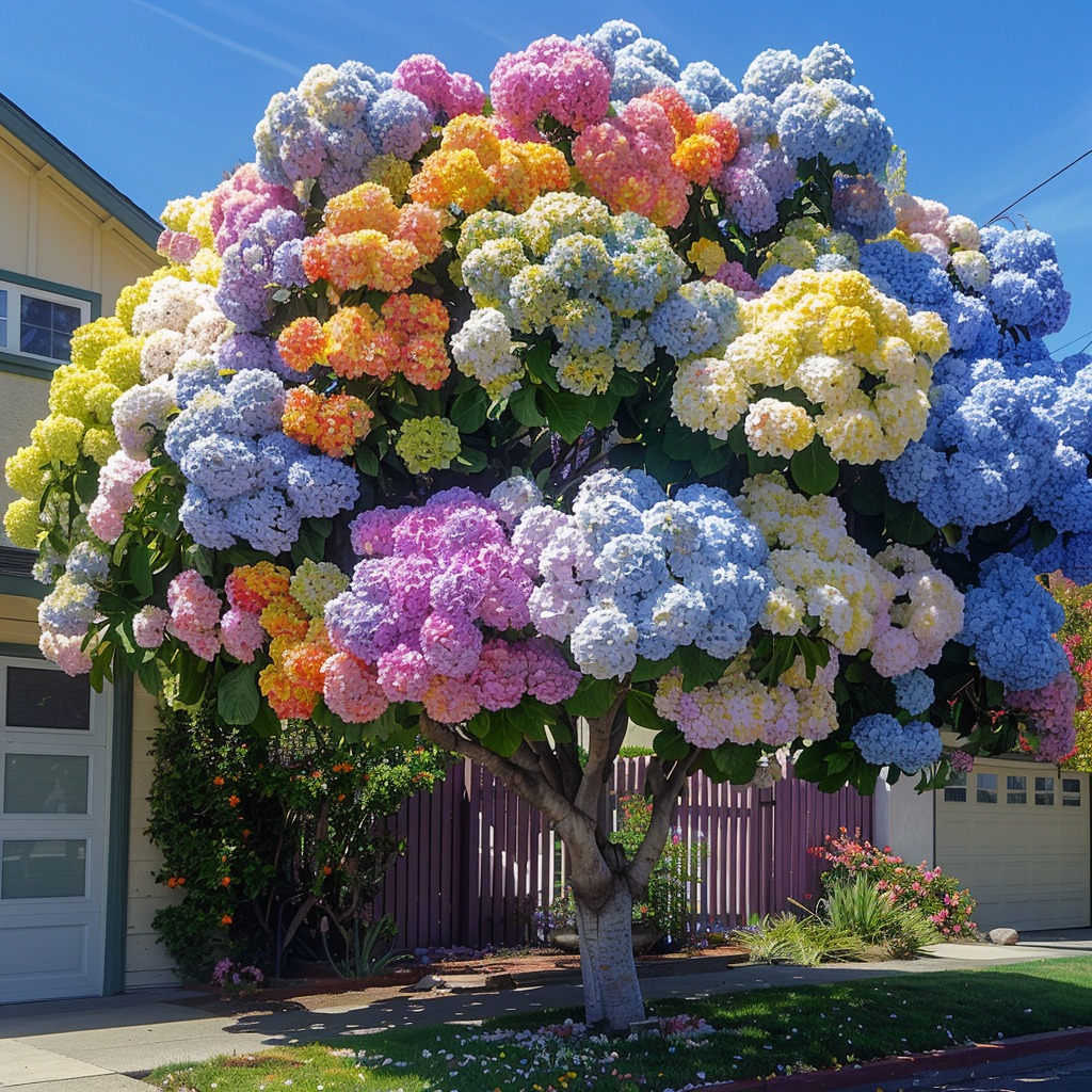 Hydrangea macrophylla 'Pastel Dreams'