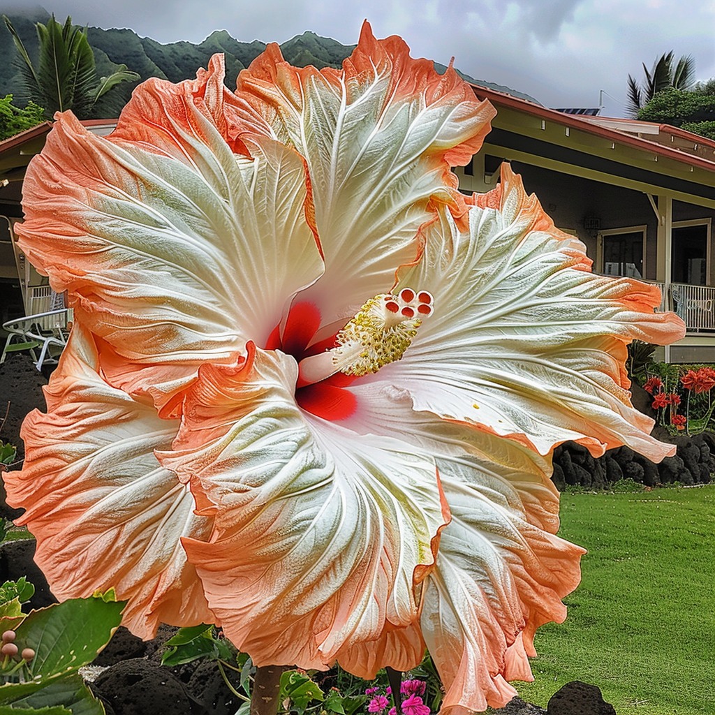 Magnificent Tropical Hibiscus (Hibiscus rosa-sinensis)