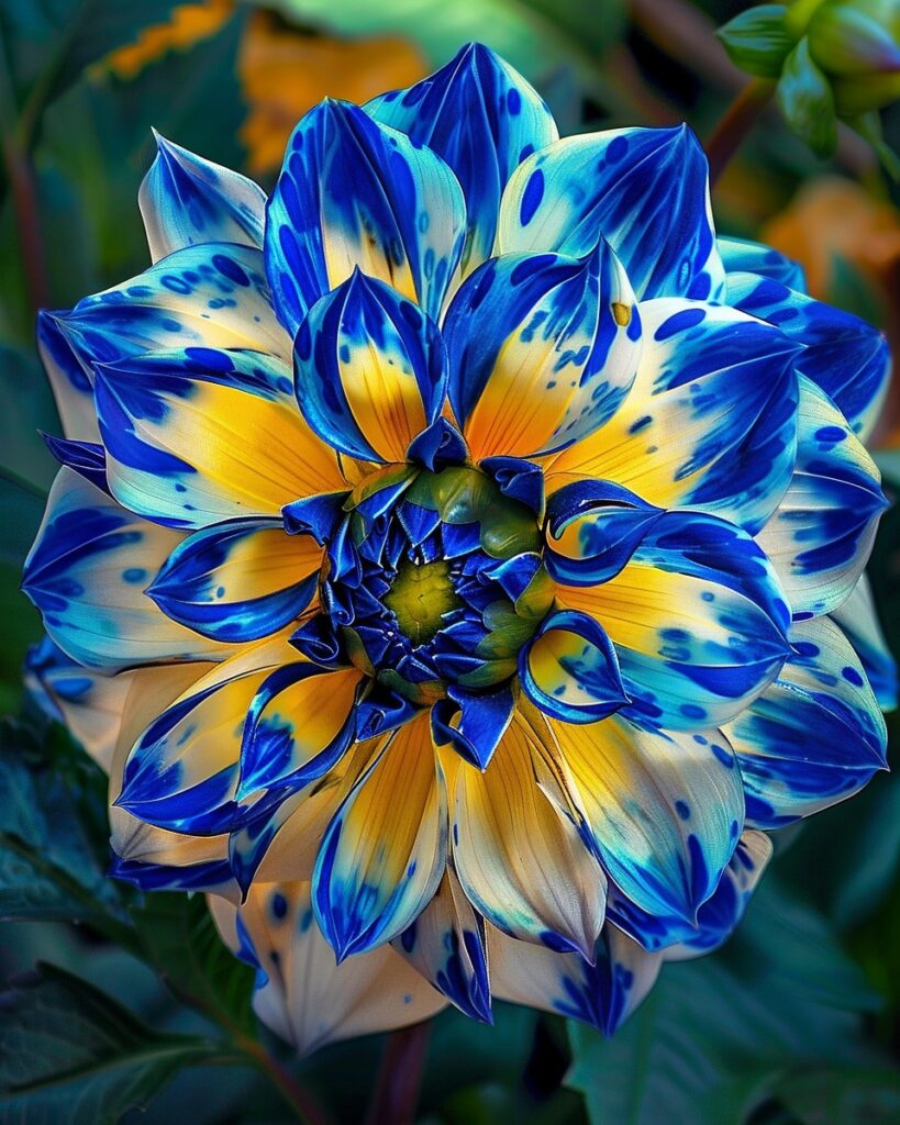 Mesmerizing Blue Dahlia