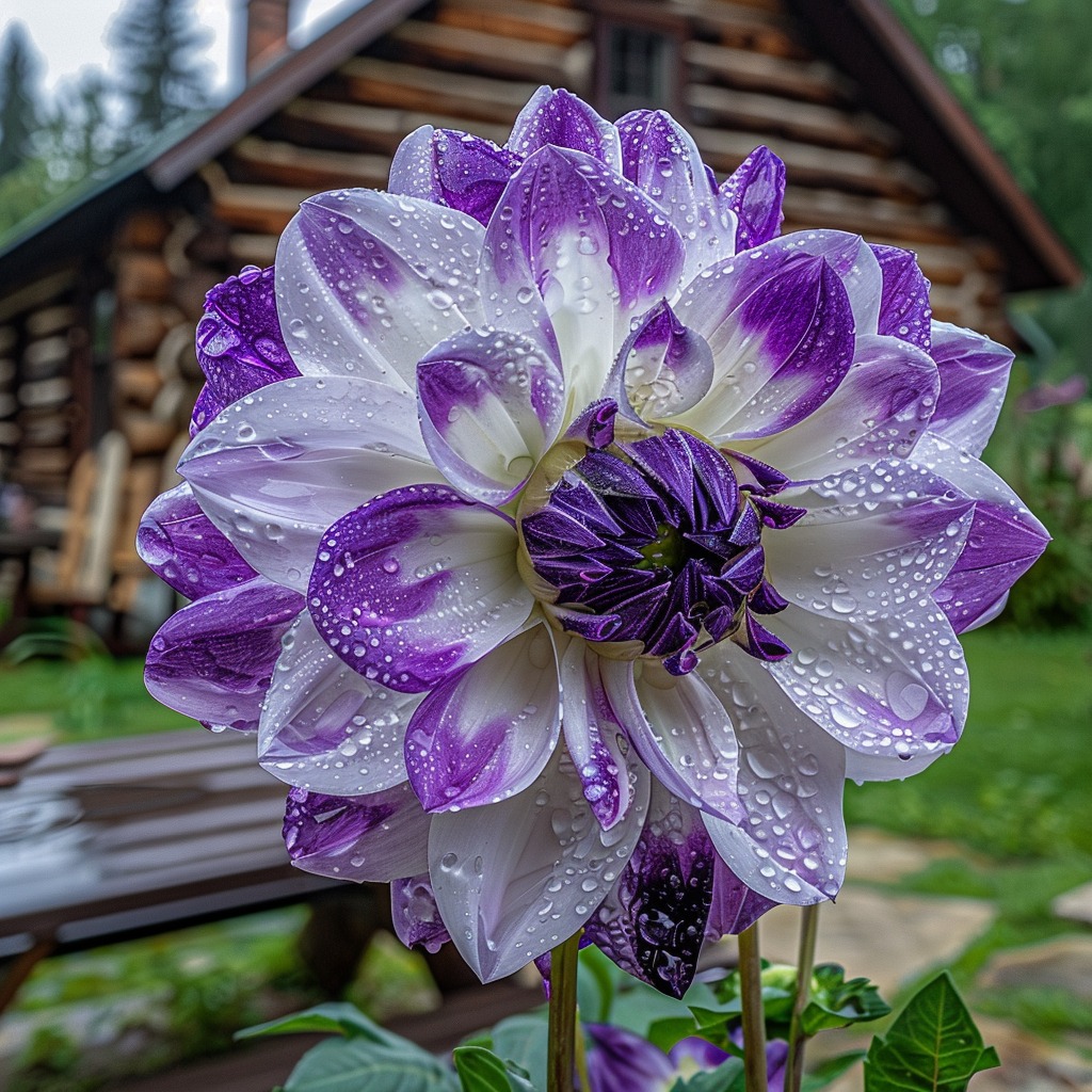 Purple Dahlia (Dahlia sp.)