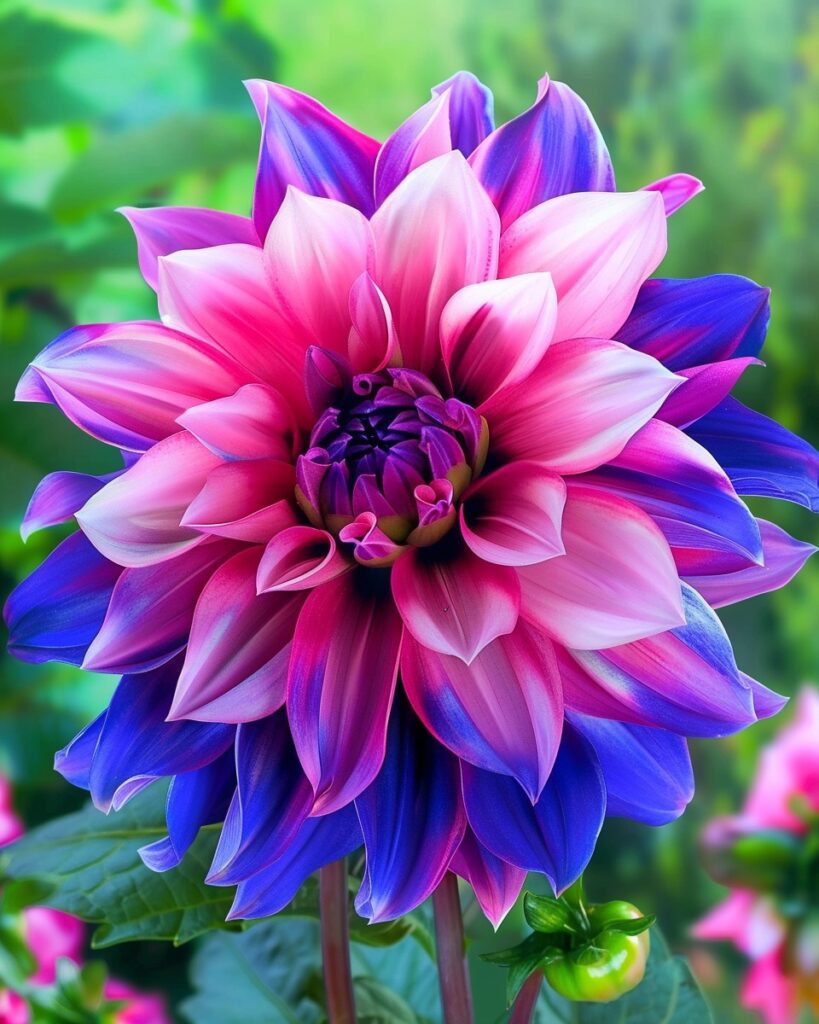 Purple & Pink Dahlia