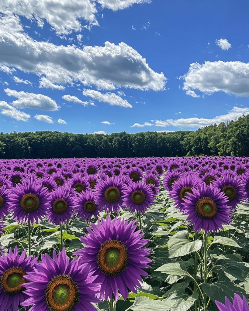 Purple sunflower seeds