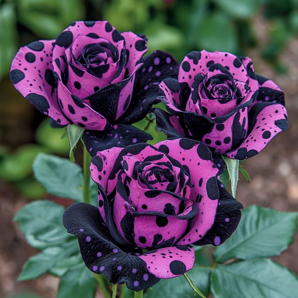 Rose 'Purple Leopard'