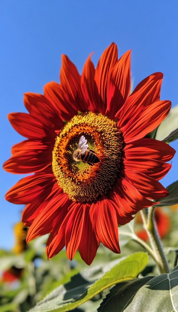 Sunflower 'Red Flame'