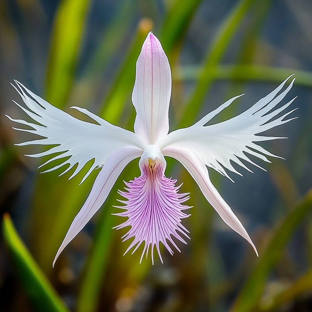 White Egret Orchid (Habenaria radiata)