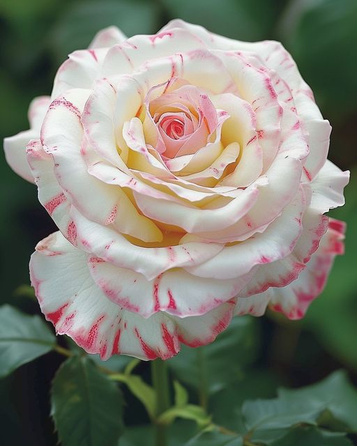 White and Pink Rose