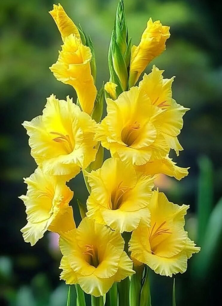 Yellow Gladiolus (Gladiolus spp.)