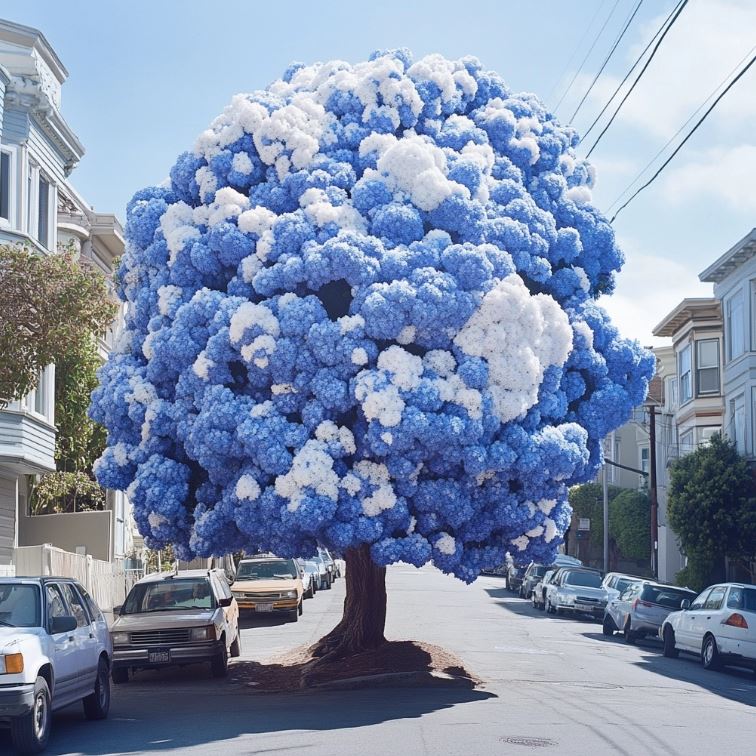 blue jacaranda plant