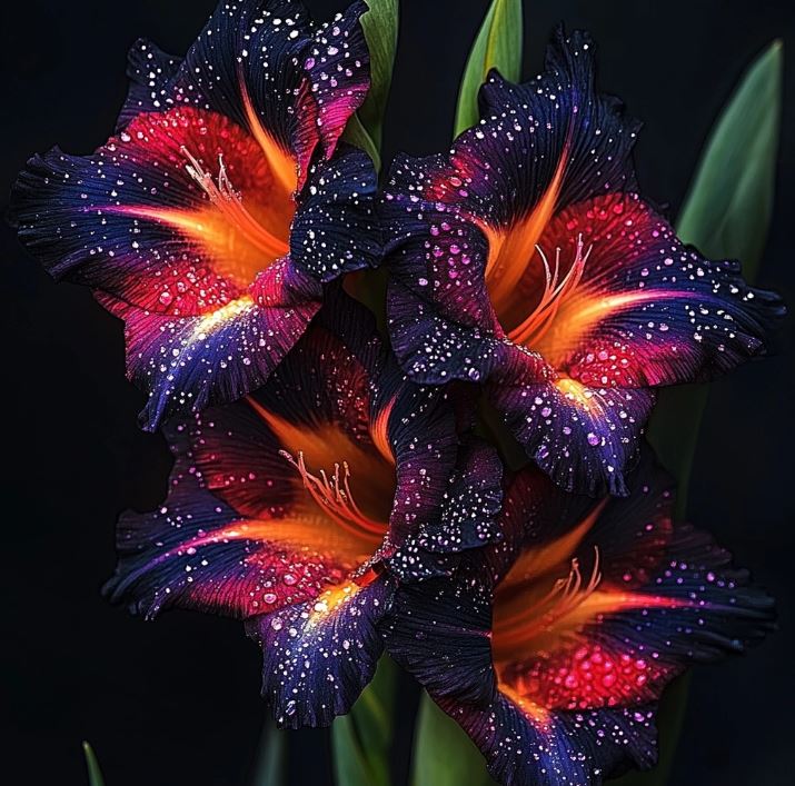 purple gladiolus flower