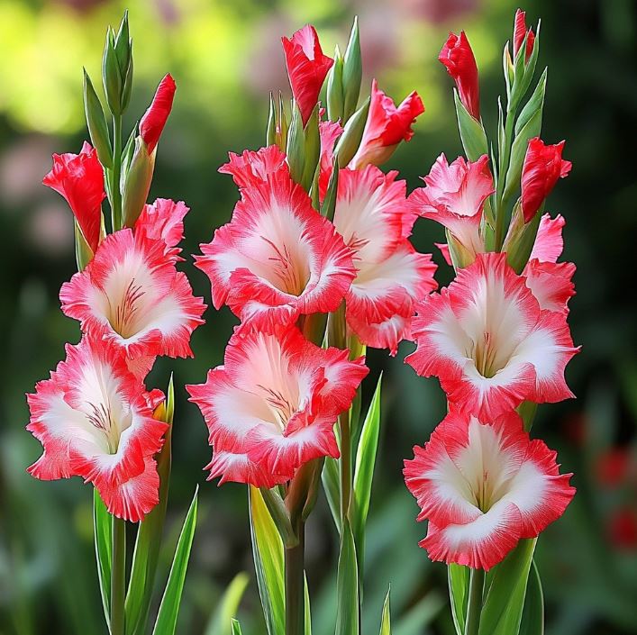 red gladiolus flower