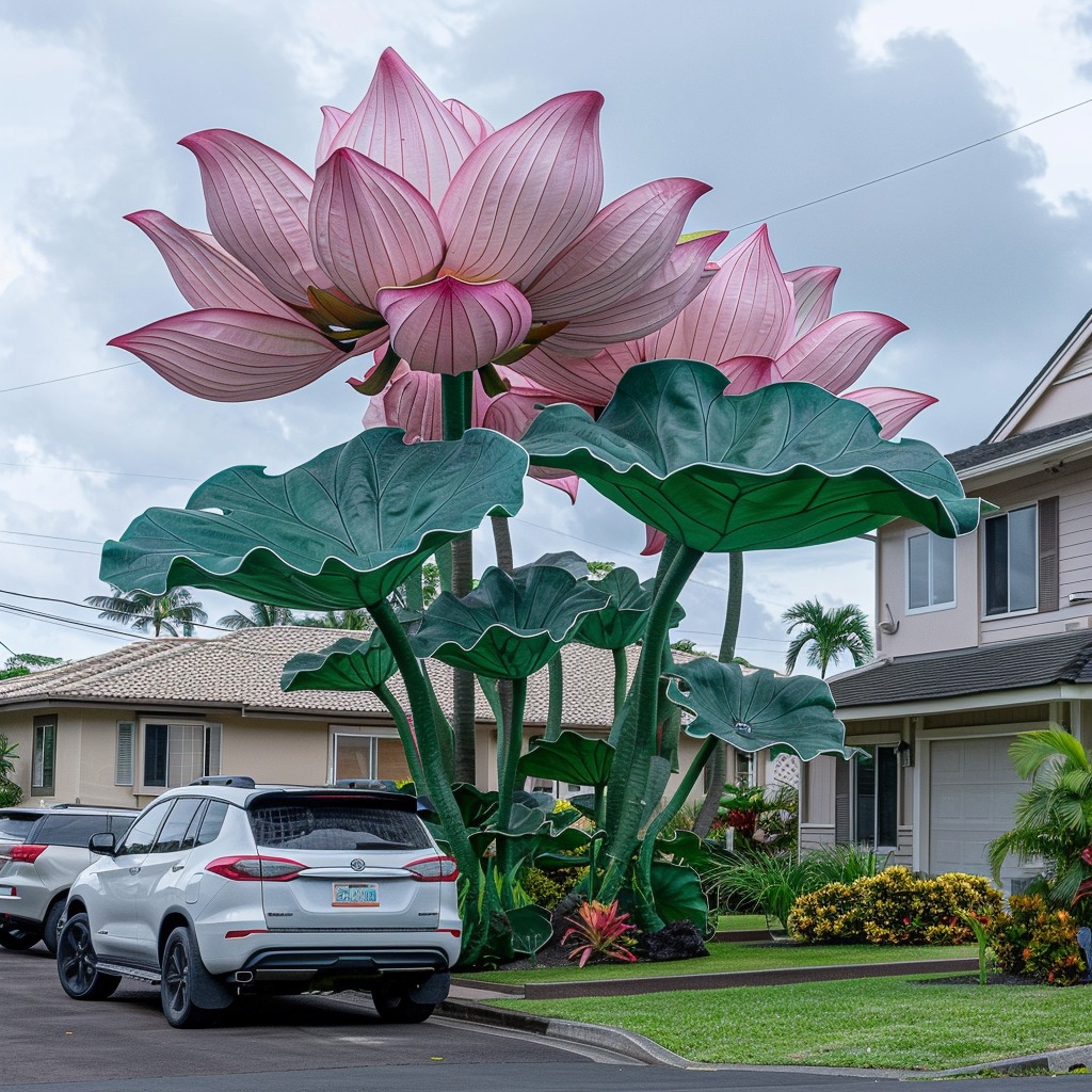 Majestic Lotus (Nelumbo nucifera)