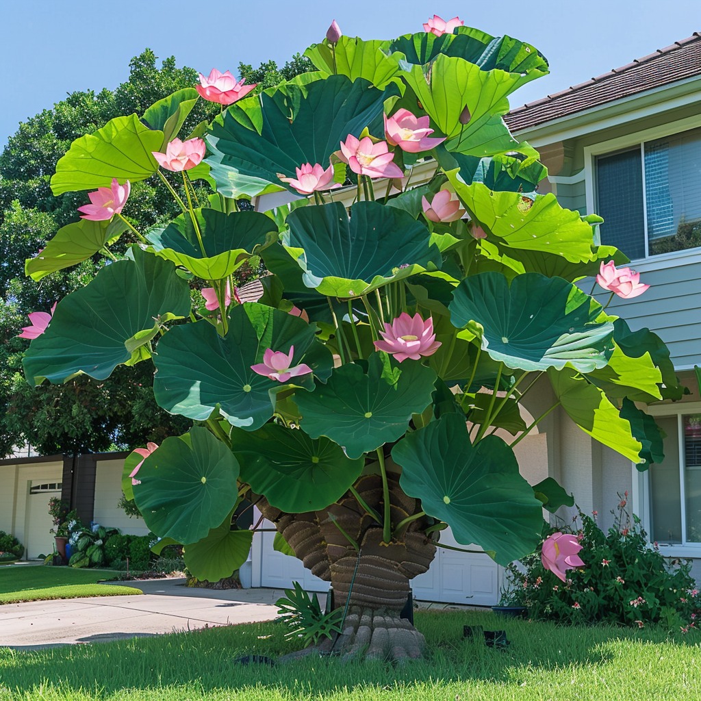 Pink Lotus (Nelumbo nucifera)