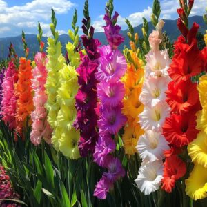 Gladiolus 'Rainbow Blaze'