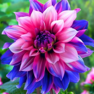 Purple & Pink Dahlia