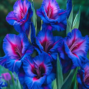 blue gladiolus flower