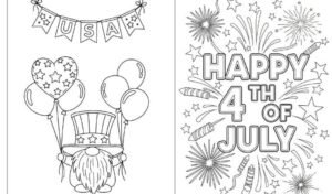 4th of July Coloring Pages (Free PDF Printables)