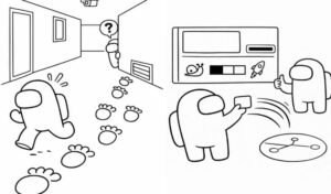 among us coloring pages