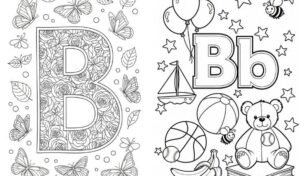 letter b coloring pages