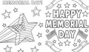 Memorial Day coloring pages