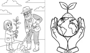 arbor day coloring pages