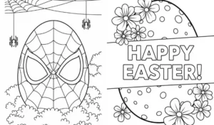 easter egg coloring pages