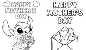 happy mother’s day coloring pages